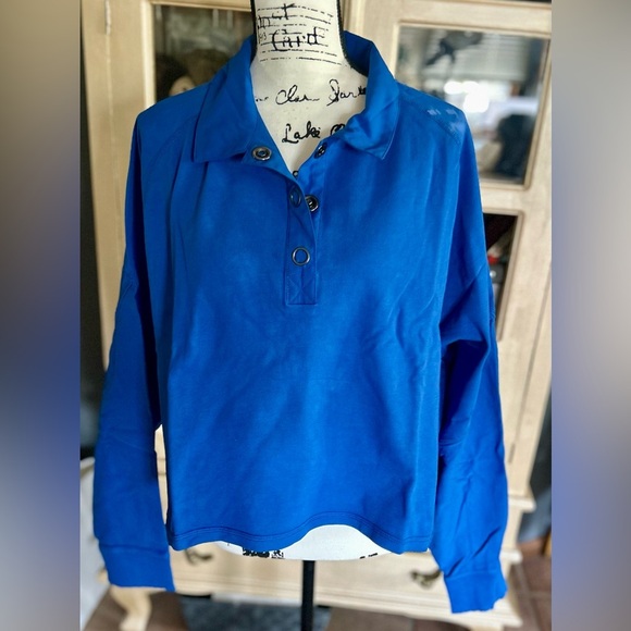 Free People Post Up Rugby Layer Top - Picture 7 of 10